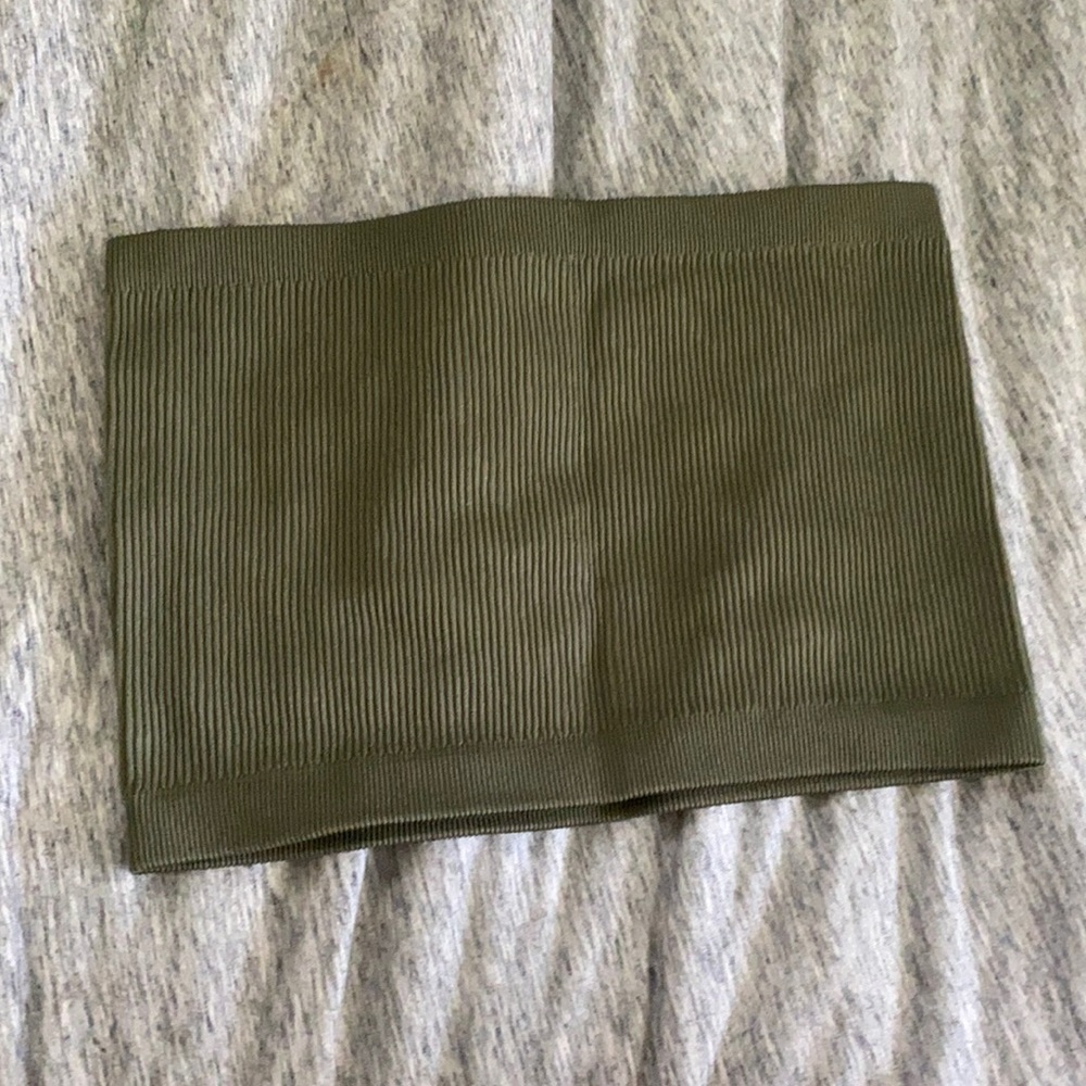 Green cotton on tube top